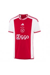 Ajax Fotballdrakt Hjemme Klær 2023-24 Korte ermer